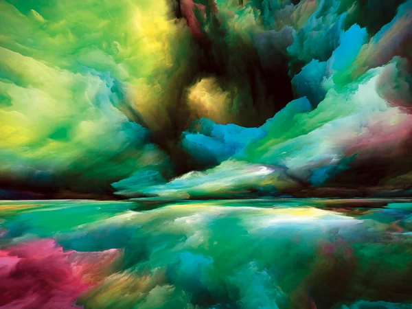 Εσωτερικό Τοπίο Σειρά Χρωματικών Ονείρων Backdrop Αποτελείται Από Χρώματα Υφές — Φωτογραφία Αρχείου