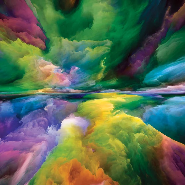 Seele Ist Bunt Landschaften Des Geistes Hintergrund Aus Heller Farbe — Stockfoto