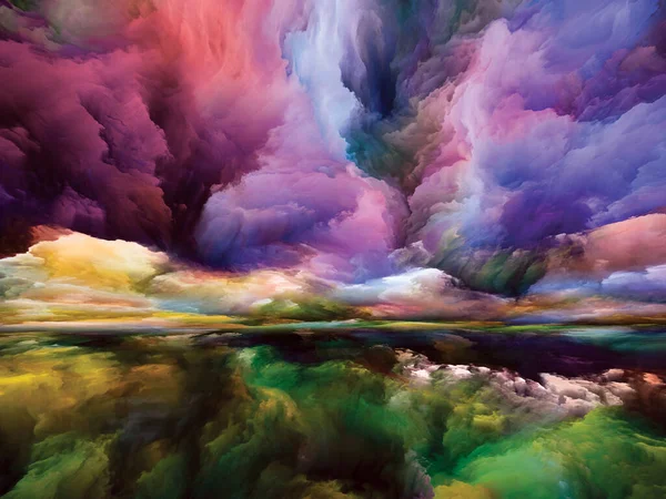 Φασματικό Τοπίο Σειρά Χρωματικών Ονείρων Καλλιτεχνικό Υπόβαθρο Φτιαγμένο Από Χρώματα — Φωτογραφία Αρχείου