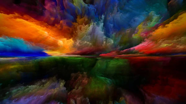 Tierra Espectral Serie Sueños Color Diseño Telón Fondo Pintura Texturas — Foto de Stock