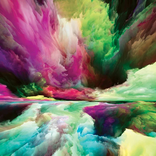Tierra Interior Seeing Never World Series Interacción Colores Texturas Nubes —  Fotos de Stock