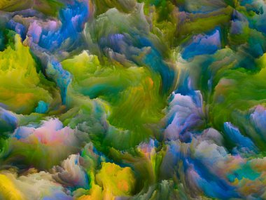 Organik tuval serisi. Yaşamdaki ve sanattaki yaratıcılıkla ilgili projeler için renkli ve ayrıntılı dokuların yaratıcı düzenlenmesi