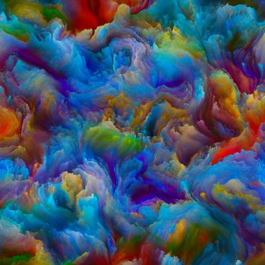 Organic Canvas series. Design made of colorful, detailed textures for projects on creativity in life and art