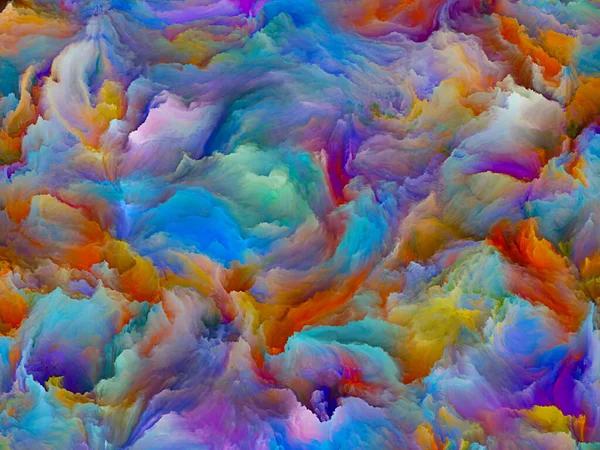 Serie Tela Organica Interazione Texture Colorate Dettagliate Legate Alla Creatività — Foto Stock