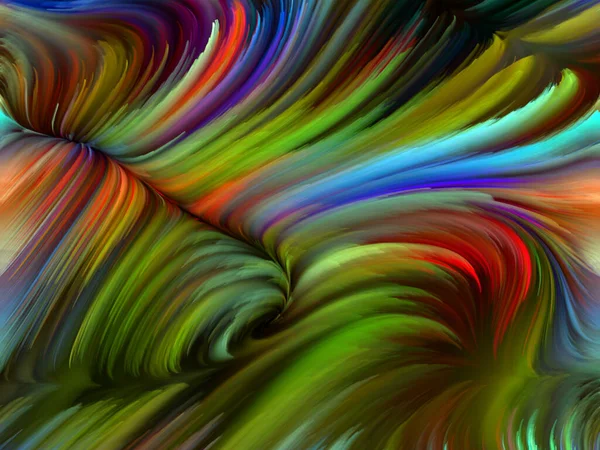 Série Color Swirl Arranjo Criativo Movimento Colorido Fibras Espectrais Para — Fotografia de Stock