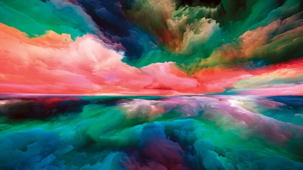 Krajina Magie Série Color Dreams Tvůrčí Uspořádání Barev Textur Gradientních — Stock fotografie