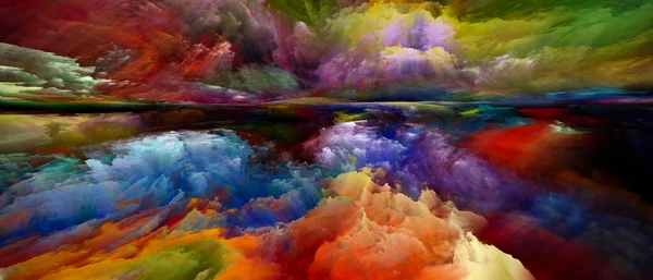 Nubes Del Más Allá Escapar Serie Reality Fondo Surrealista Puesta — Foto de Stock