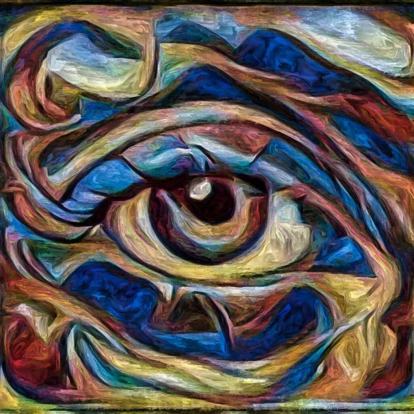 Серія Художнього Бачення Моделі Очей Зображені Абстрактному Стилі Живопису — стокове фото