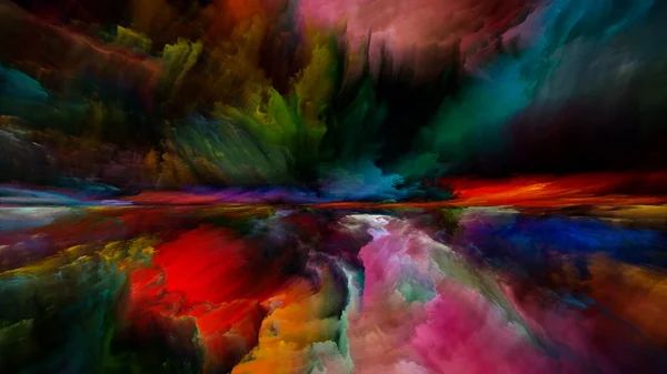 Chmury Zaświatów Seria Ucieczka Rzeczywistości Tło Surrealistycznego Zachodu Słońca Kolory — Zdjęcie stockowe