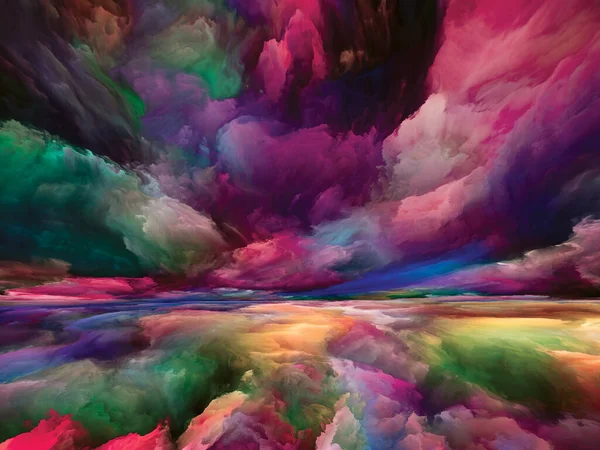 内部の風景 世界シリーズには登場しない 内側の生活 ドラマ アート デザインのプロジェクトに適した色 テクスチャ グラデーション雲の抽象的な構成 — ストック写真