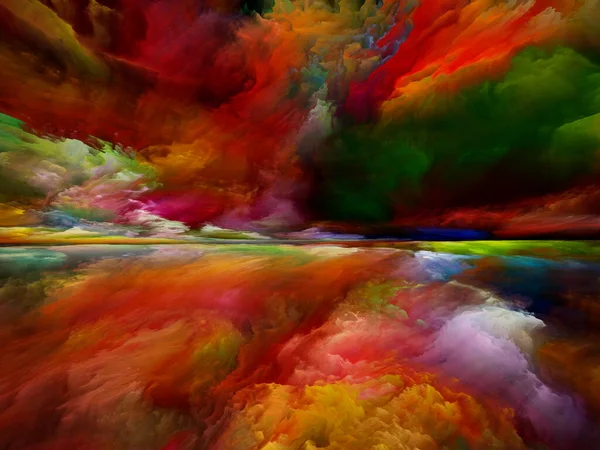 Tierra Del Despertar Escapar Serie Reality Fondo Abstracto Hecho Colores — Foto de Stock