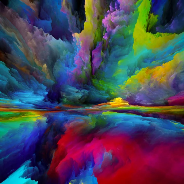 Tierra Luz Escapar Serie Reality Diseño Abstracto Hecho Surrealistas Colores — Foto de Stock