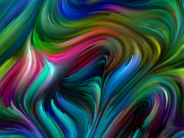 Color Swirl Serie Abstrakter Hintergrund Aus Bunten Bewegungen Spektraler Fasern — Stockfoto