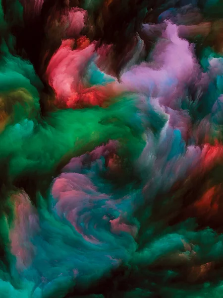 Série Color Swirl Conception Fond Mouvement Coloré Peinture Liquide Sur — Photo