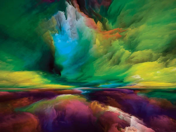 Gradient Landscape Color Dreams Series Abstract Arrangement Paint Textures Gradient — Stok fotoğraf