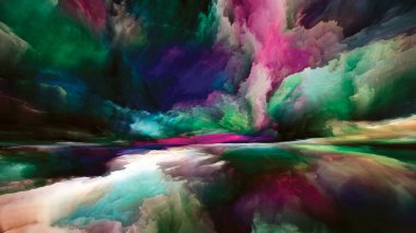 Çoklu Renkli Peyzaj. 