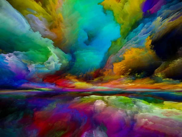 Přechod Krajinu Série Color Dreams Abstraktní Uspořádání Barev Textur Gradientních — Stock fotografie