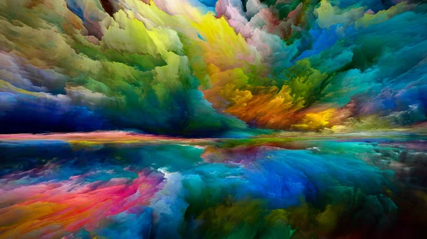 Vnitřní Krajina Série Color Dreams Abstraktní Složení Barev Textur Gradientních — Stock fotografie