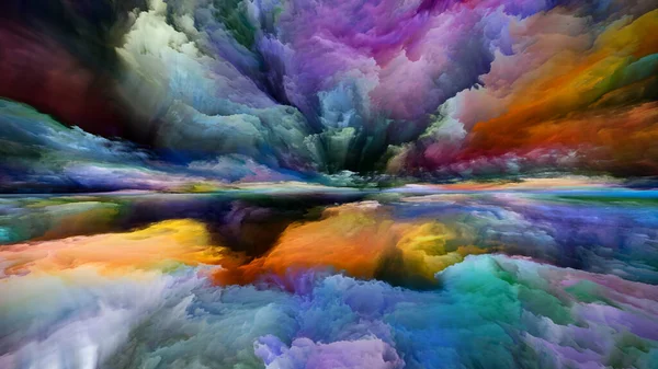 Multicolor Landscape Vidět Seriál Nikdy Svět Backdrop Barev Textur Gradientních — Stock fotografie