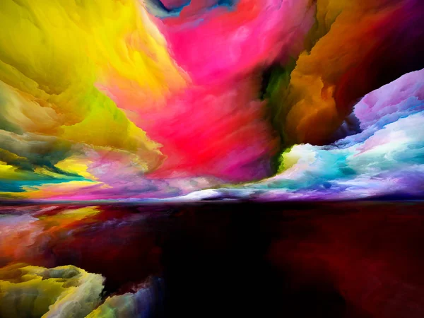 Farben Jenseits Des Todes Flucht Die Realität Künstlerische Abstraktion Aus — Stockfoto