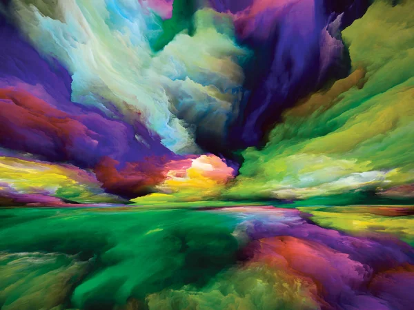 Paisaje Degradado Serie Sueños Color Arreglo Abstracto Pintura Texturas Nubes —  Fotos de Stock