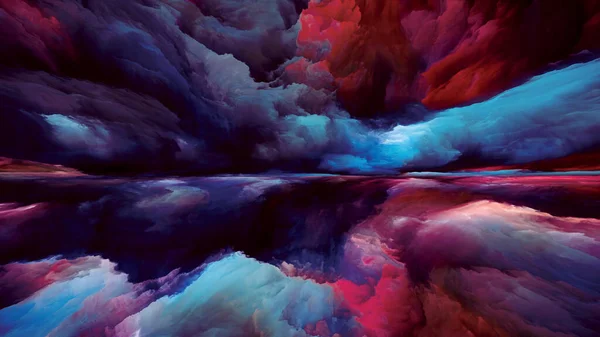 Imagination Landscape Seeing Never World Series Backdrop Composed Colors Textures — 스톡 사진