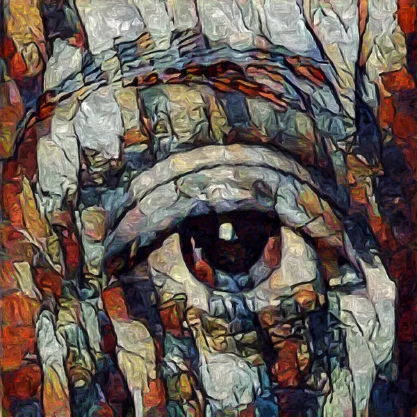 Художественное Видение Серии Глаз Девушки Выполнен Абстрактном Стиле Живописи Тему — стоковое фото