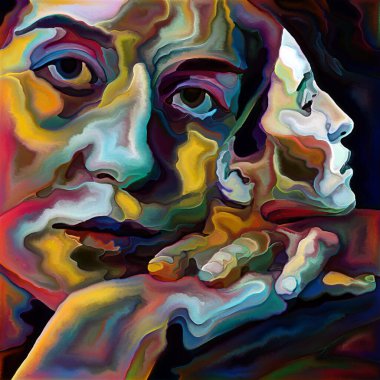 Inner Argument serisi. Ego, insan zihni, mistisizm, psikoloji, iç dünya, yaratıcılık, kendini ifade ve sanat konularındaki kadın yüzleri.