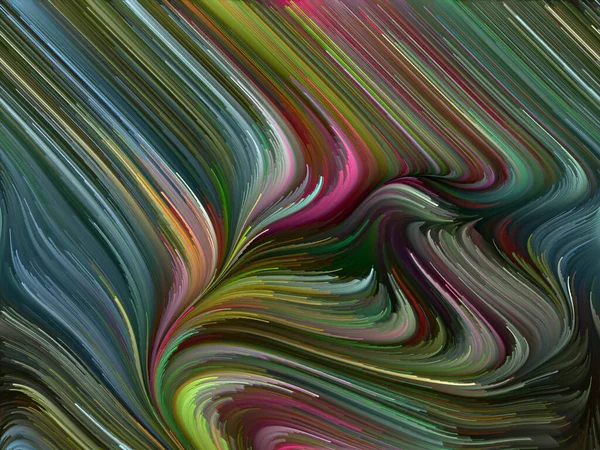 Kleur Swirl Serie Abstract Design Gemaakt Van Kleurrijke Beweging Van — Stockfoto