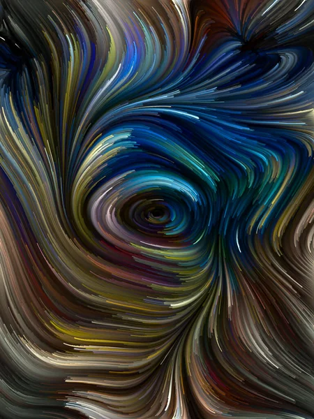 Color Swirl Serie Hintergrundgestaltung Bunter Bewegungen Spektraler Fasern Die Für — Stockfoto