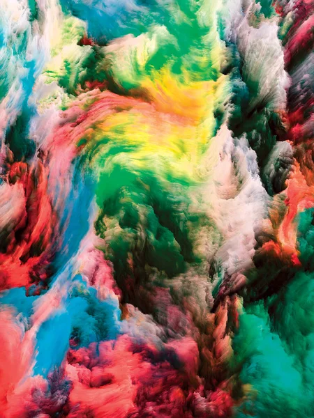 Серия Color Swirl Организация Красочного Движения Жидкой Краски Холсте Тему — стоковое фото