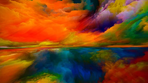 Tierra Espectral Serie Sueños Color Diseño Telón Fondo Pintura Texturas — Foto de Stock