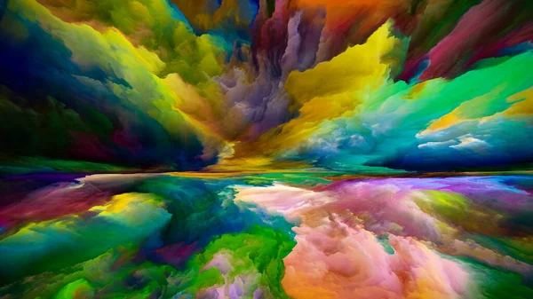 Спектральная Земля Серия Color Dreams Фон Дизайн Краски Текстуры Градиентные — стоковое фото