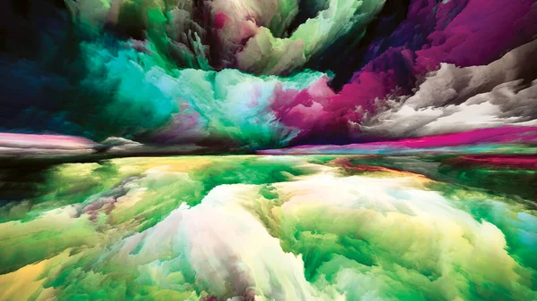 風景の数学 世界シリーズには登場しない 内なる生命 ドラマ デザインに関連する色 グラデーションの雲で構成された芸術的抽象化 — ストック写真