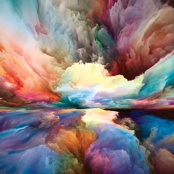 Imagination Landscape Seeing Never World Series Backdrop Composed Colors Textures — 스톡 사진