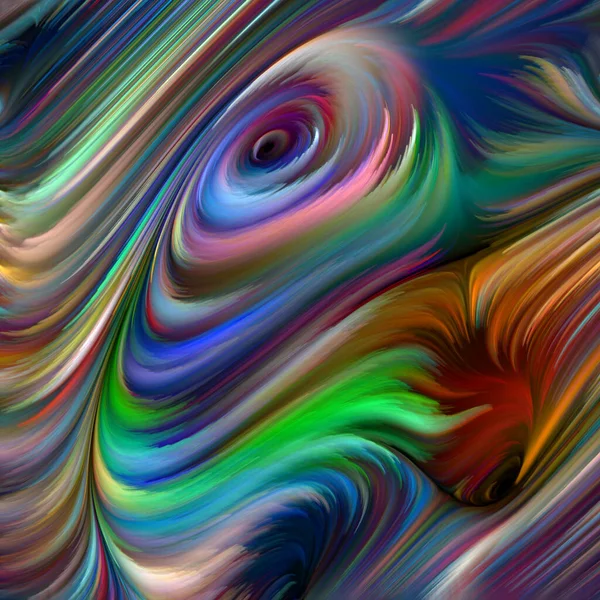 Серия Color Swirl Фон Красочного Движения Спектральных Волокон Дополнение Дизайну — стоковое фото
