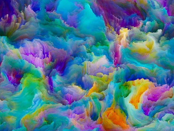 Organik Tuval Serisi Yaşamdaki Sanattaki Yaratıcılıkla Ilgili Çalışmalar Için Renkli — Stok fotoğraf