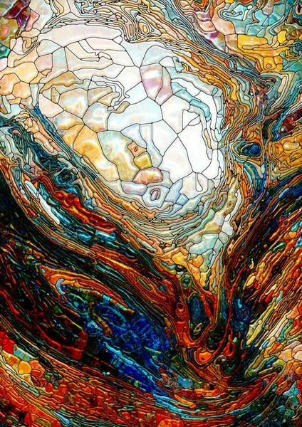 Kleuren Van Life Series Glazen Abstractie Het Gebied Van Organische — Stockfoto