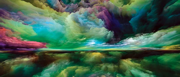 Spectraal Land Kleur Dromen Serie Achtergrond Ontwerp Van Verf Texturen — Stockfoto
