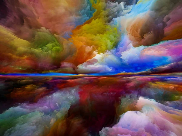 Nuvole Dell Aldilà Fuga Alla Serie Reality Sullo Sfondo Surreale — Foto Stock