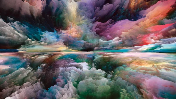 Paesaggio Arcobaleno Vedendo Mai Serie Del Mondo Composizione Colori Texture — Foto Stock