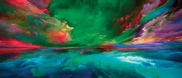 Gradiënt Landschap Kleur Dromen Serie Abstracte Ordening Van Verf Texturen — Stockfoto