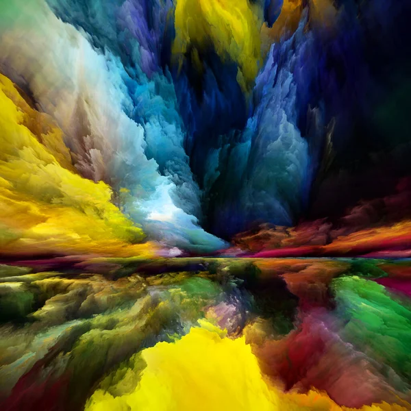 Paesaggio Arcobaleno Vedendo Mai Serie Del Mondo Sfondo Composto Colori — Foto Stock