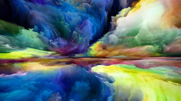 Góry Spektralne Seria Ucieczka Rzeczywistości Kreatywna Aranżacja Surrealistycznych Kolorów Faktur — Zdjęcie stockowe