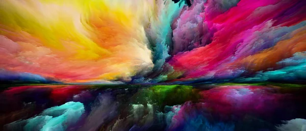 Paisaje Degradado Seeing Never World Series Interacción Colores Texturas Nubes —  Fotos de Stock