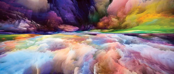 Paesaggio Multicolore Vedendo Mai Serie Del Mondo Design Composto Colori — Foto Stock