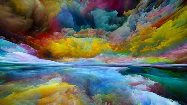 Colores Más Allá Muerte Escapar Serie Reality Abstracción Artística Compuesta — Foto de Stock