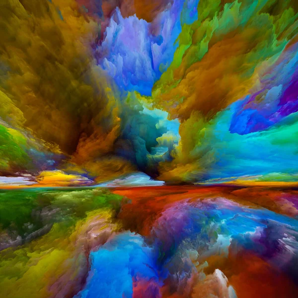 Paesaggio Dei Gradienti Serie Color Dreams Disposizione Astratta Vernice Texture — Foto Stock