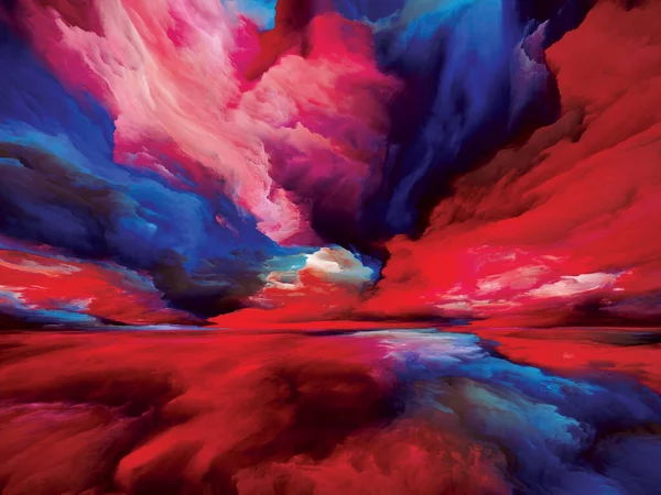 Gradient Landscape Color Dreams Series Abstract Arrangement Paint Textures Gradient — 스톡 사진
