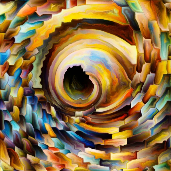 Radiant Circle Series 에너지 예술에 추상적 방사적 — 스톡 사진